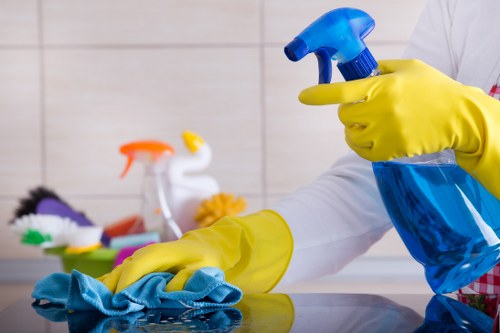 Queens Park carpet cleaners preparing equipment safely in a home